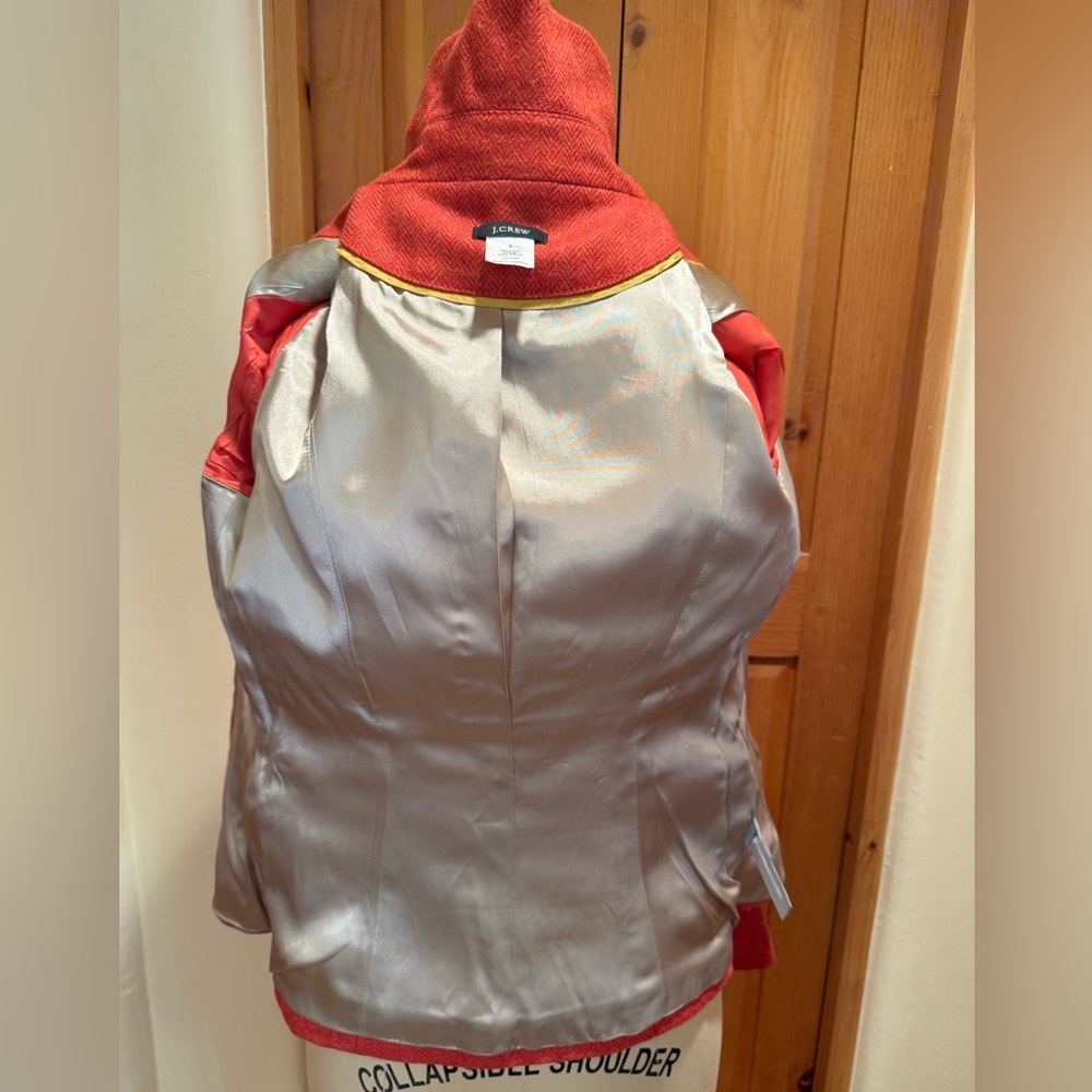 J. Crew Red Wool Bella Jacket - Picture 9 of 13